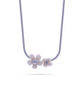 Floral Grace Silver Necklace