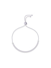 Silver Adjustable Tennis Bracelet