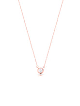 Luxe Rose Gold Solitaire Chain|925 Pure Silver
