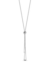Silver Y Lariat Chain
