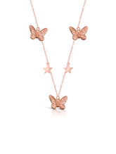 Rose Gold Butterfly Star Chain|925 Pure Silver