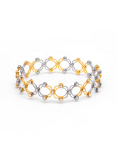 Gold and Silver Ring cum Bracelet |925 Pure Silver
