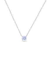 Chic Solitaire Silver Pendant