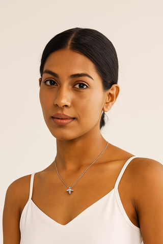 Silver Oval Charm Chain
