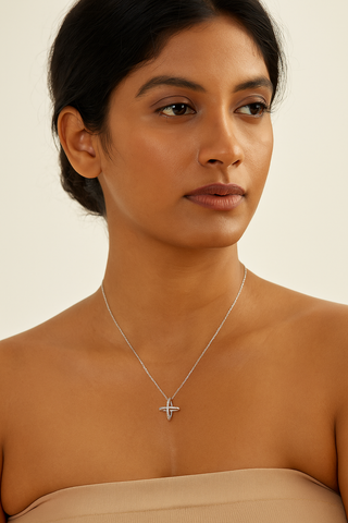Silver Oval Charm Chain