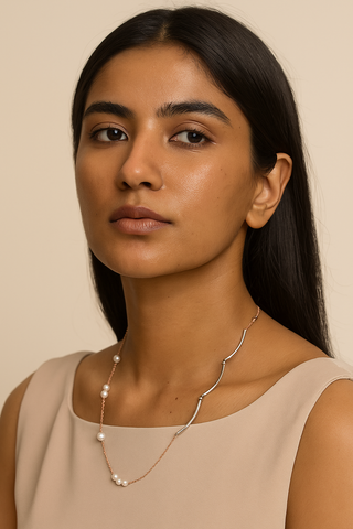 Aahana Pearl Curve - 925 Pure Silver