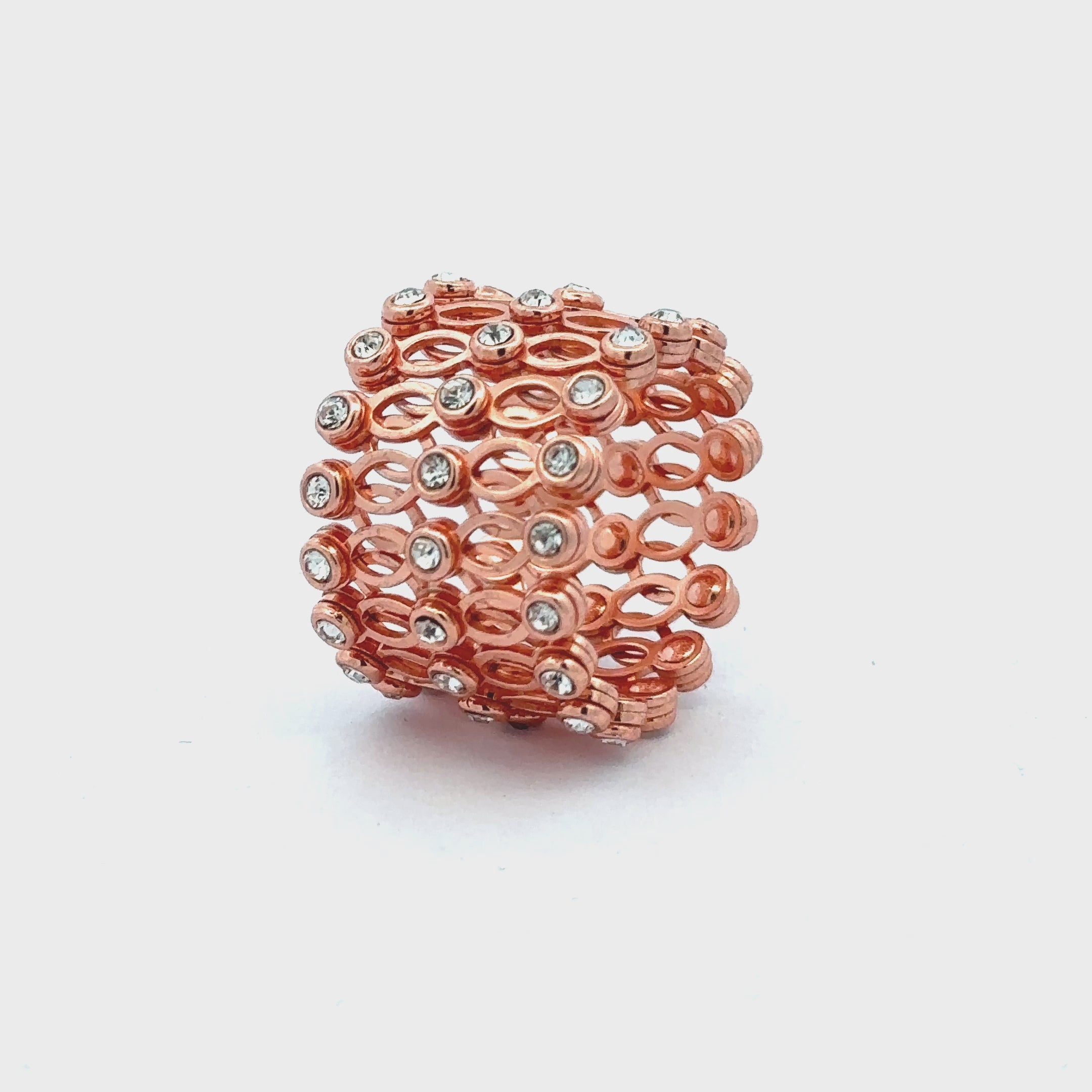 Rose Gold Ring cum Bracelet |925 Pure Silver